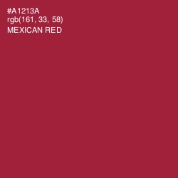 #A1213A - Mexican Red Color Image